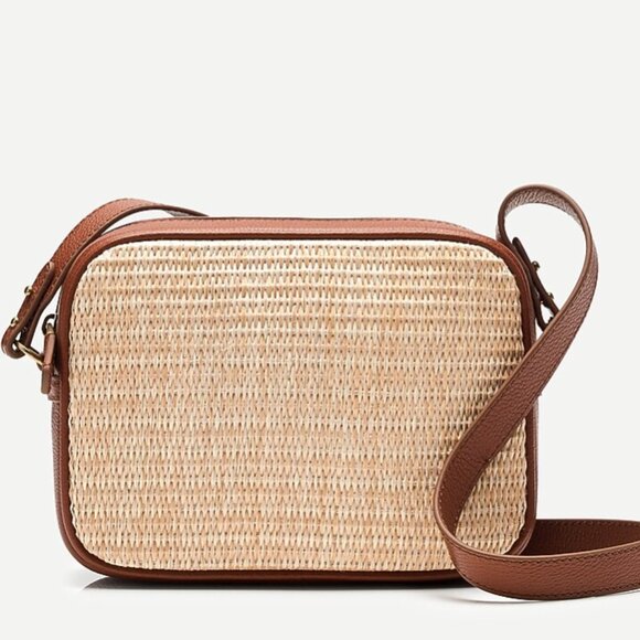 J. Crew Handbags - J. Crew Camera bag in raffia